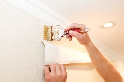 Pose de papier peint à Castagniers — revêtements muraux et toiles de verre